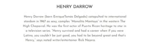 Description of Henry Darrow's career