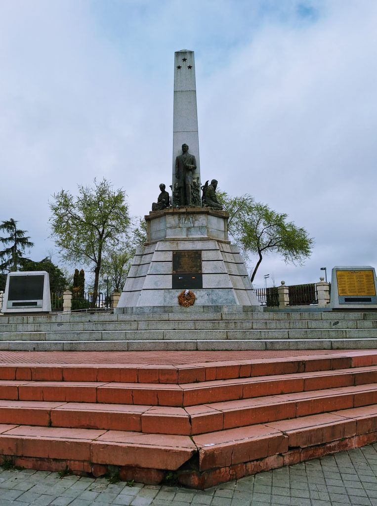 Monument in Madrid to Filipino hero Jose Rizal