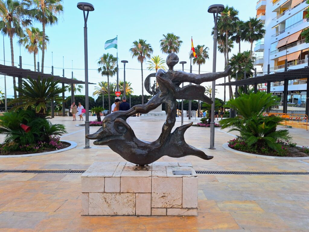 Reproduction of a Dali sculpture in a park dedicated to the artist in Marbella, Spain