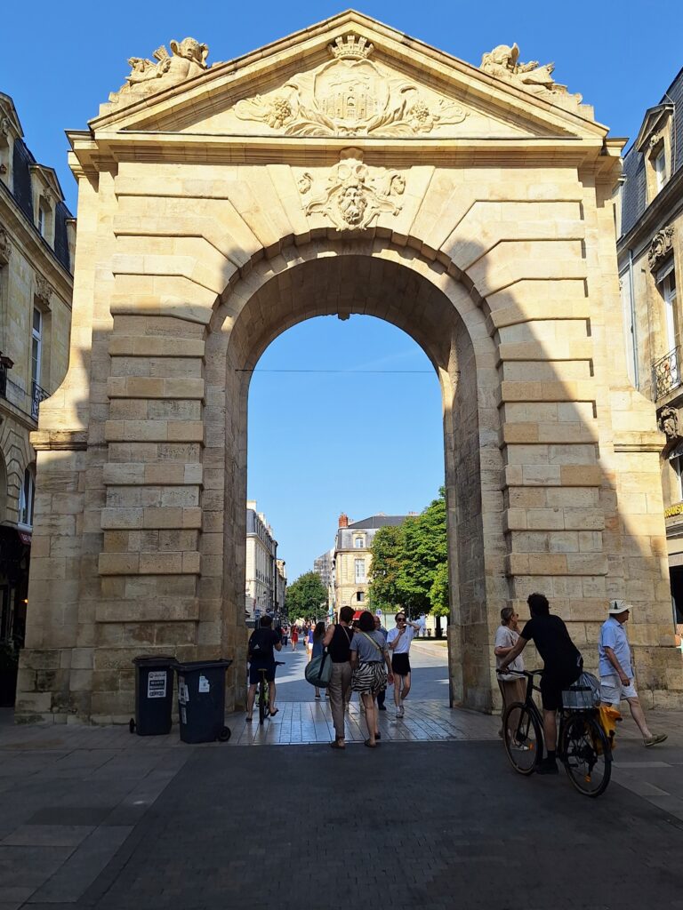 Roman arch in the city of Bayonne, France