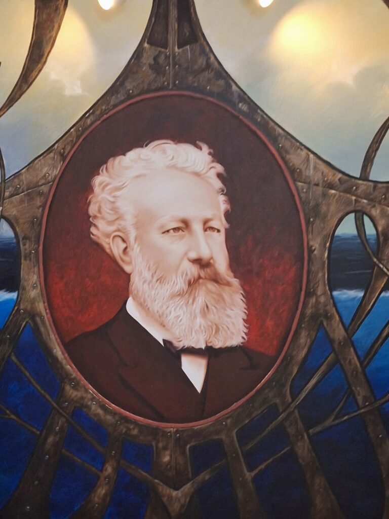 Portrait of Jules Verne in Nantes, France