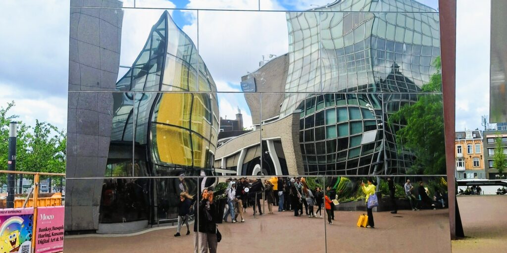 Reflection of the Vincent Van Gogh Museum